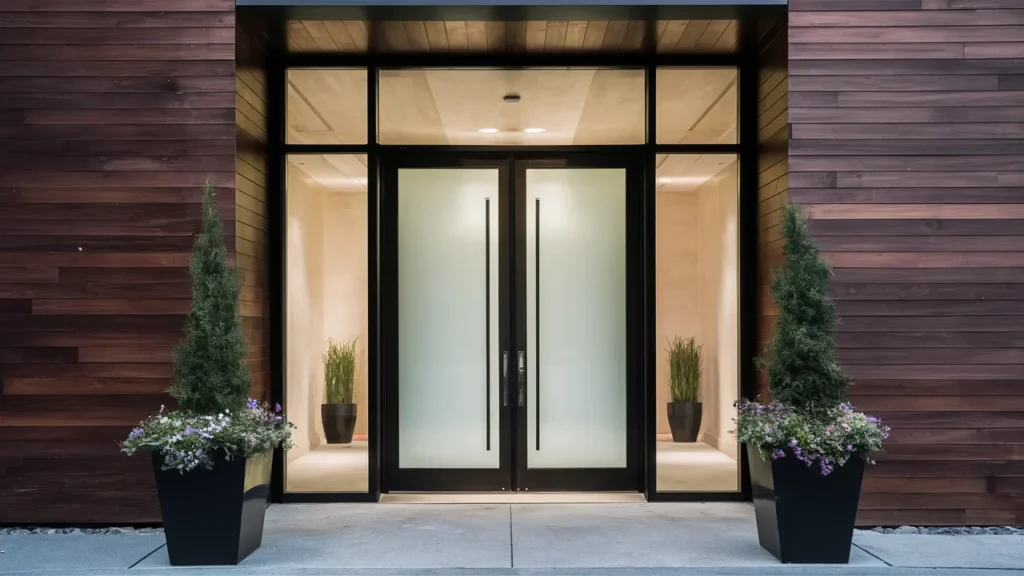 Door Frame with Glass